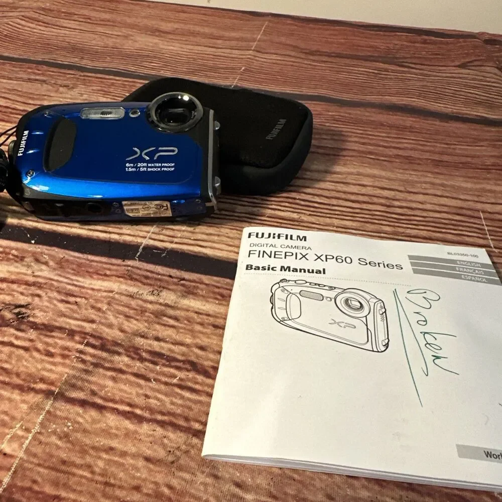 Fujifilm FinePix XP60 Camera Waterproof/Shockproof Blue - Parts